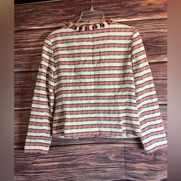 Talbots Muli- Colored Striped Blazer. Size 8/ Medium. - Picture 2 of 7